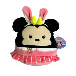 Squishmallows Disney Easter Minnie Mouse 8 inch Plush with Bunny Ears New
